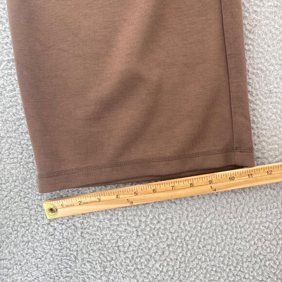 Westbound Pants Womens 1X Plus Brown Sweats Loungewear Wide Leg Stretch Pockets - Picture 9 of 13